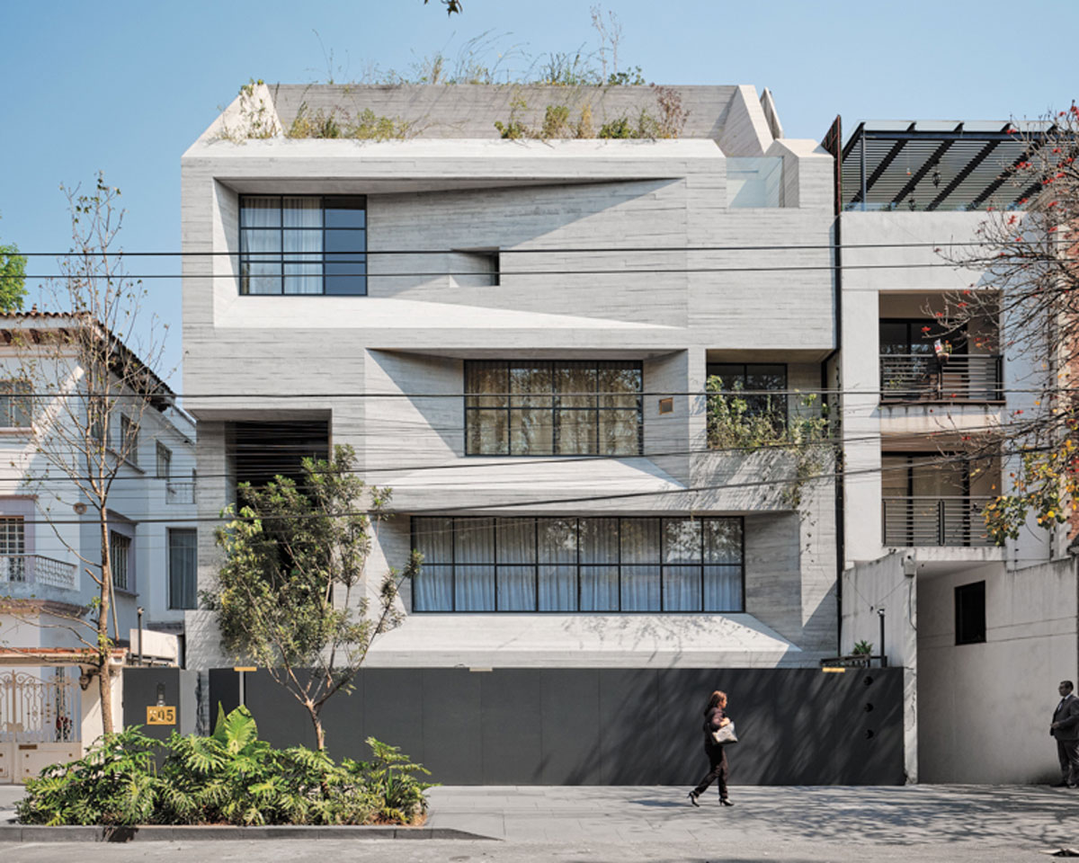 Inside A Concrete Townhouse in Mexico City