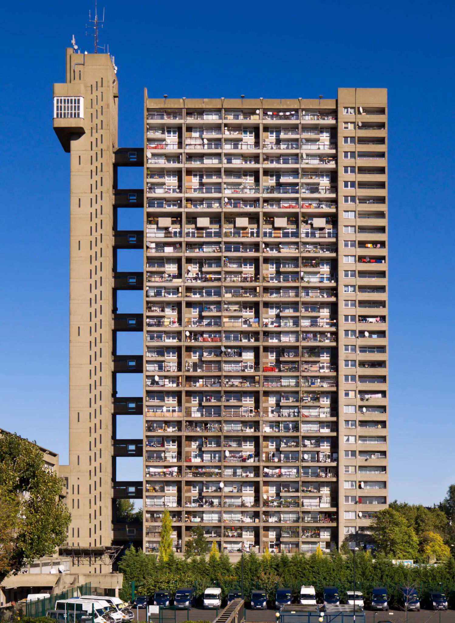 Trellick Tower, London, Designed by Ernő Goldfinger